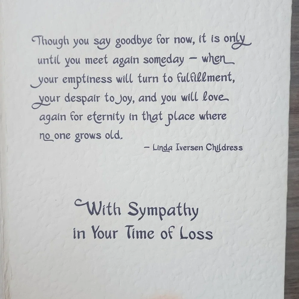 Blue Mountain Arts Sympathy Card Memories Are Forever Irish Headstone Quote New